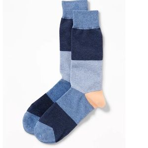 mens blue stripe socks